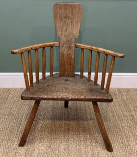 Primitive Welsh Oak Chair