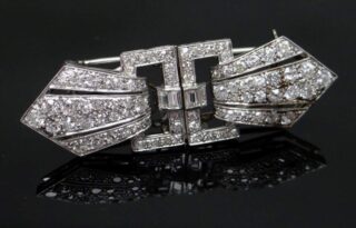 Art Deco Diamond Brooch