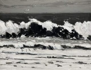Sir Kyffin Williams RA Oil 'The Wave, Penmon'