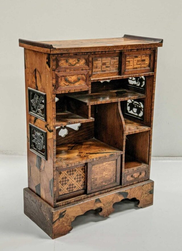 Japanese parquetry tansu £100-200