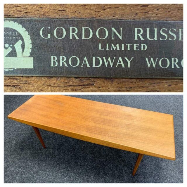 Gordon Russell teak coffee table £80-120